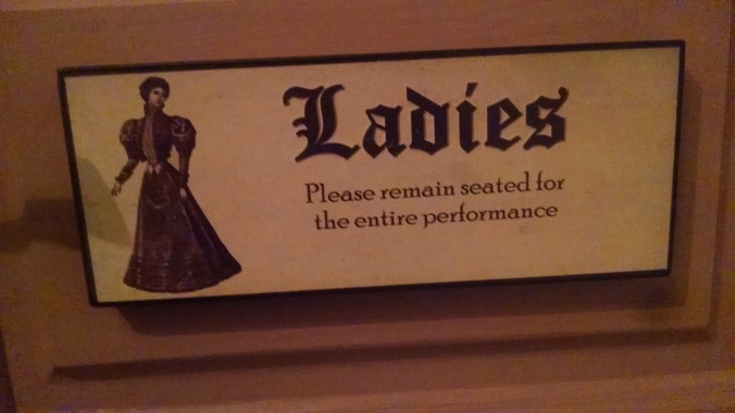 in the bathroom, but outside you can pee standing up!