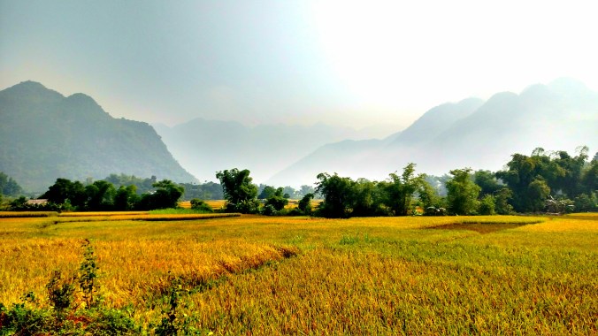 View of Lac Village, Mai Chau, Vietnam